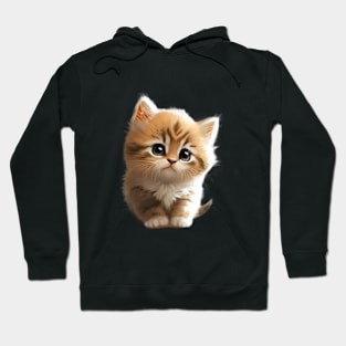 Cat Pet Cute Adorable Humorous Illustration Hoodie